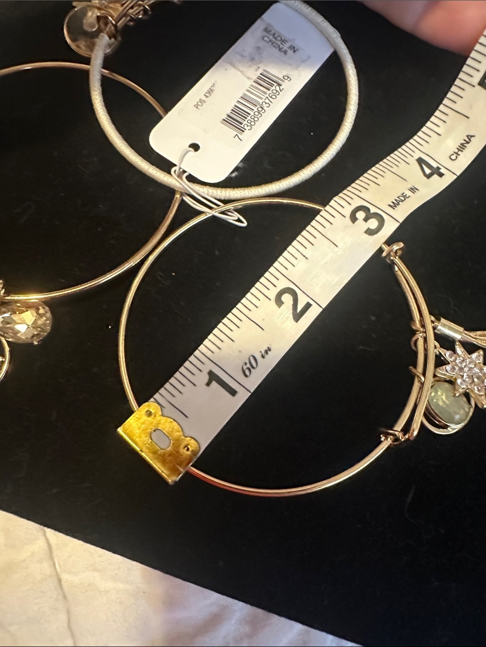 Kelly & Katie 3pc Gold-Tone Stackable Bracelets with Charms - Picture 10 of 10